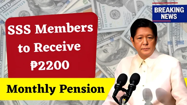Increased Support, SSS Members to Receive ₱2200 Monthly Pension