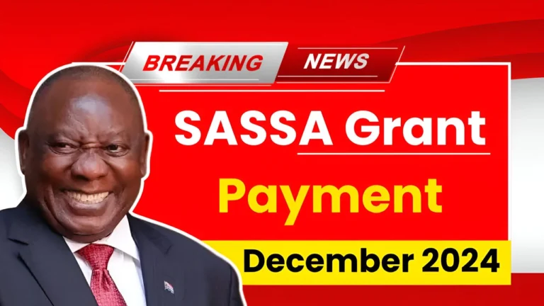 SASSA Grant Payment Dates for December 2024
