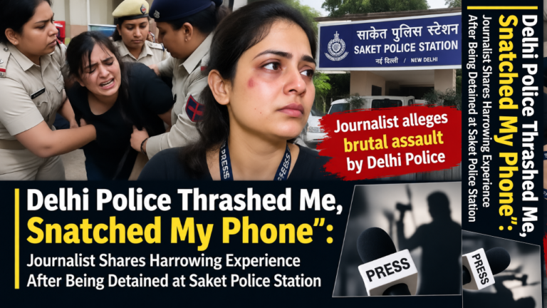 Two Women Journalists Allege Assault at Delhi’s Saket Police Station